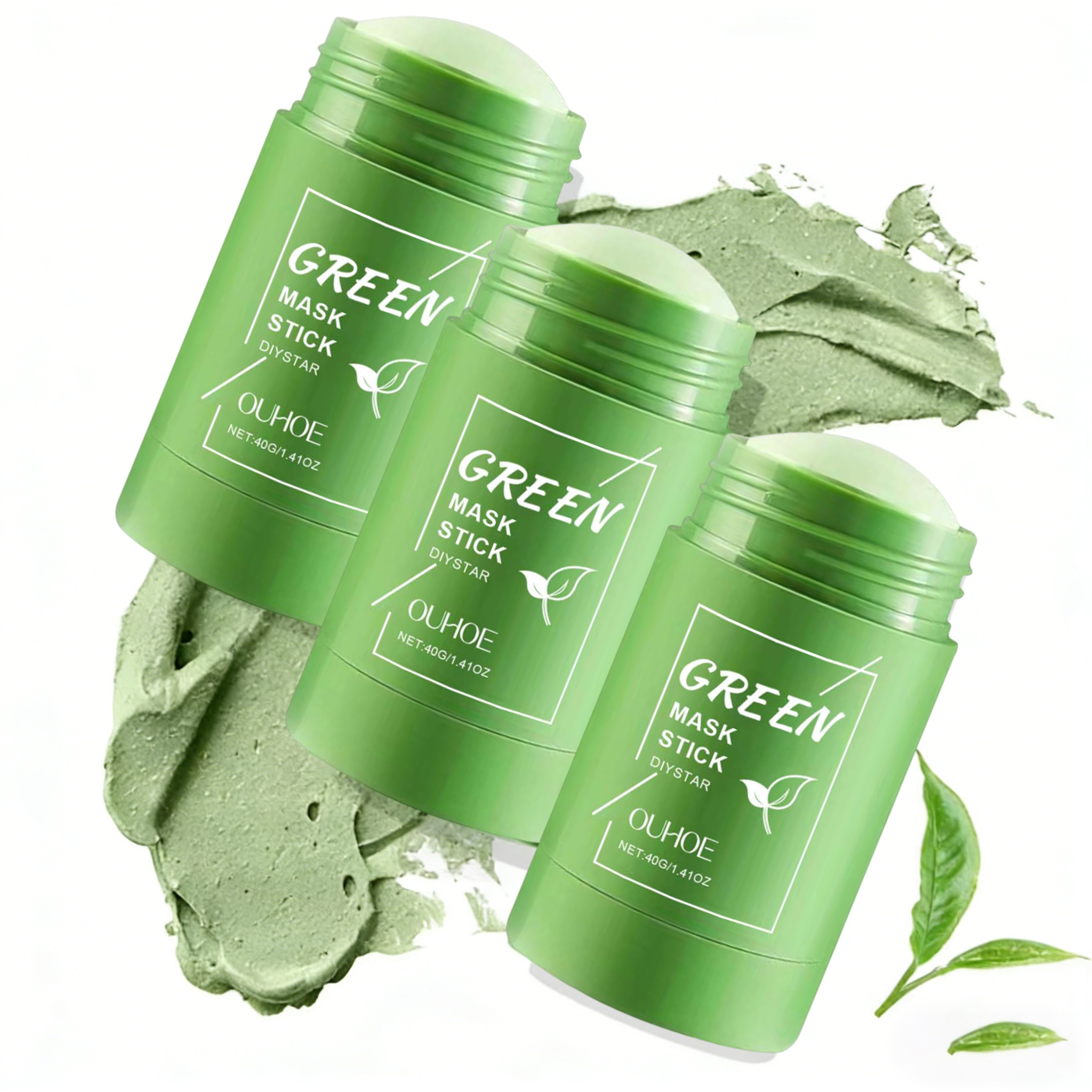 Bentonite Clay Mask - 1~5PCS Green Tea Clay Stick For
