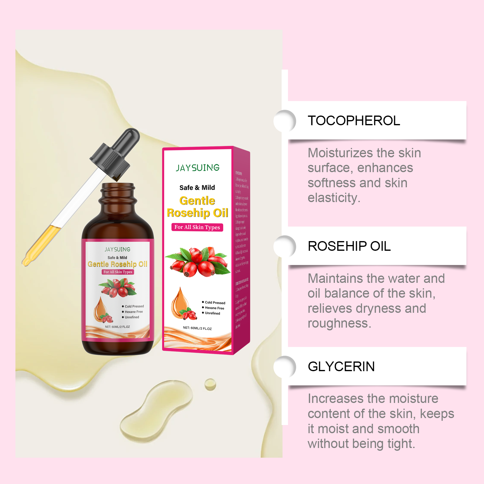 Rosehip Facial Oil Moisturizin - огляд і ціна Face Oil Rosehip