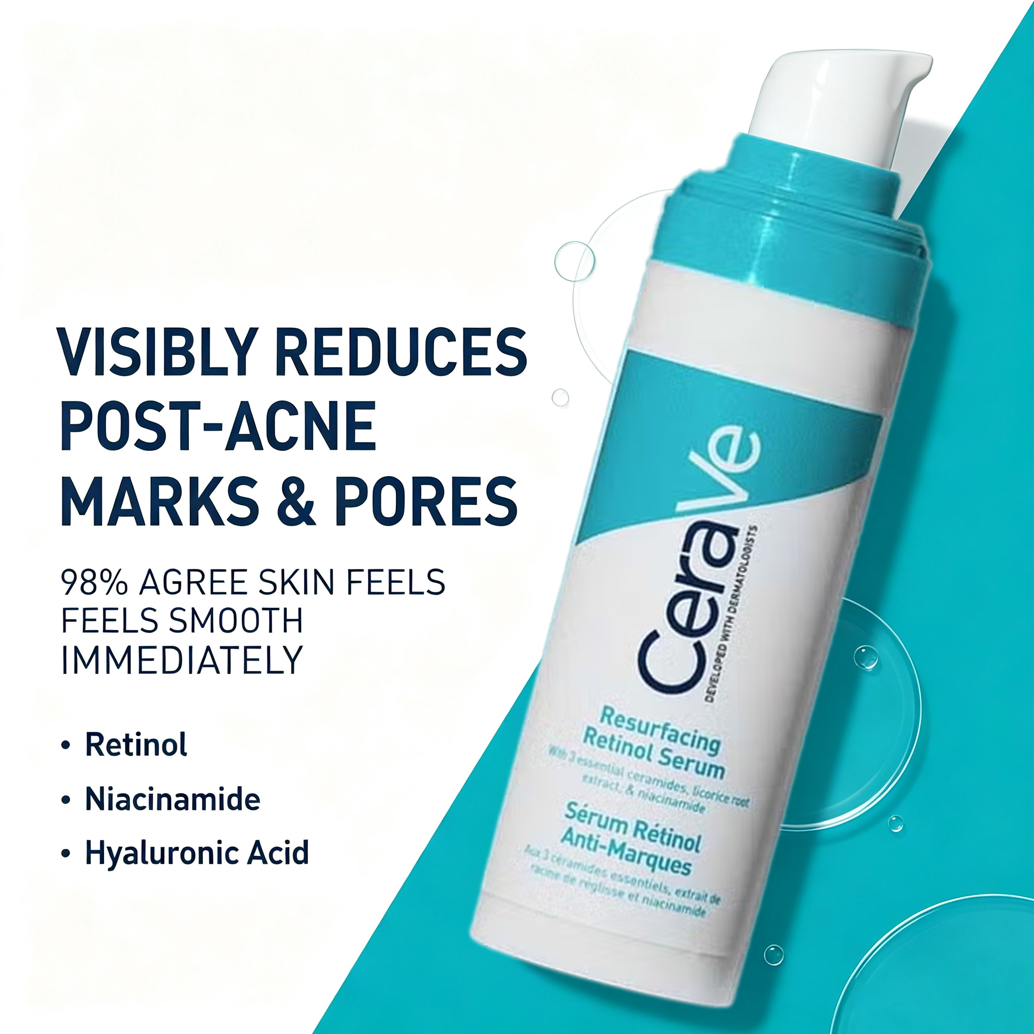 CeraVe Retinol Serum Niacinami - огляд і ціна Skincare Non Comedogenic