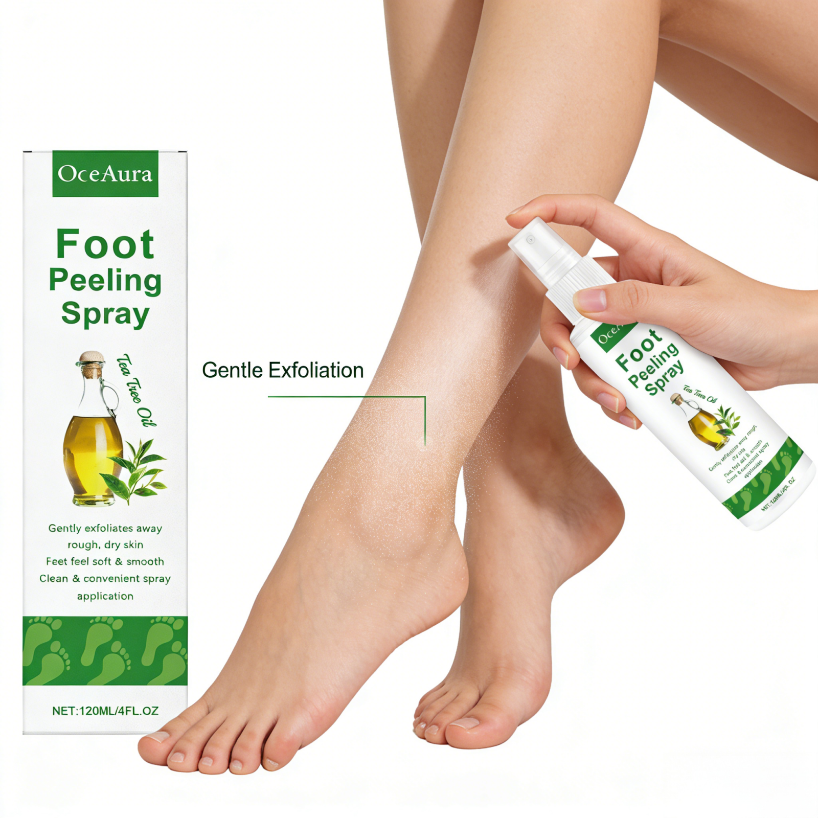OceAura Foot Peeling Spray Sal - огляд і ціна Salicylic Acid Cleanser