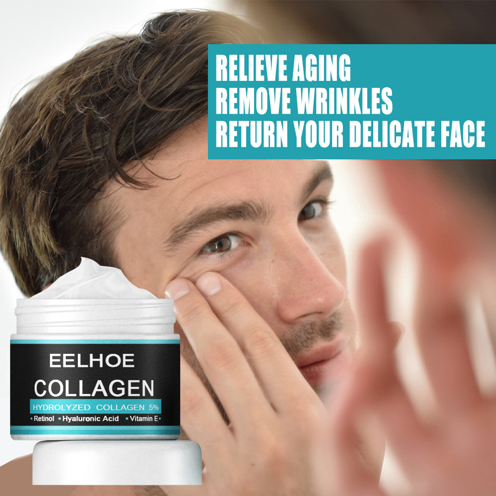 EELHOE Men Face Cream Collagen - огляд і ціна Skincare Olay