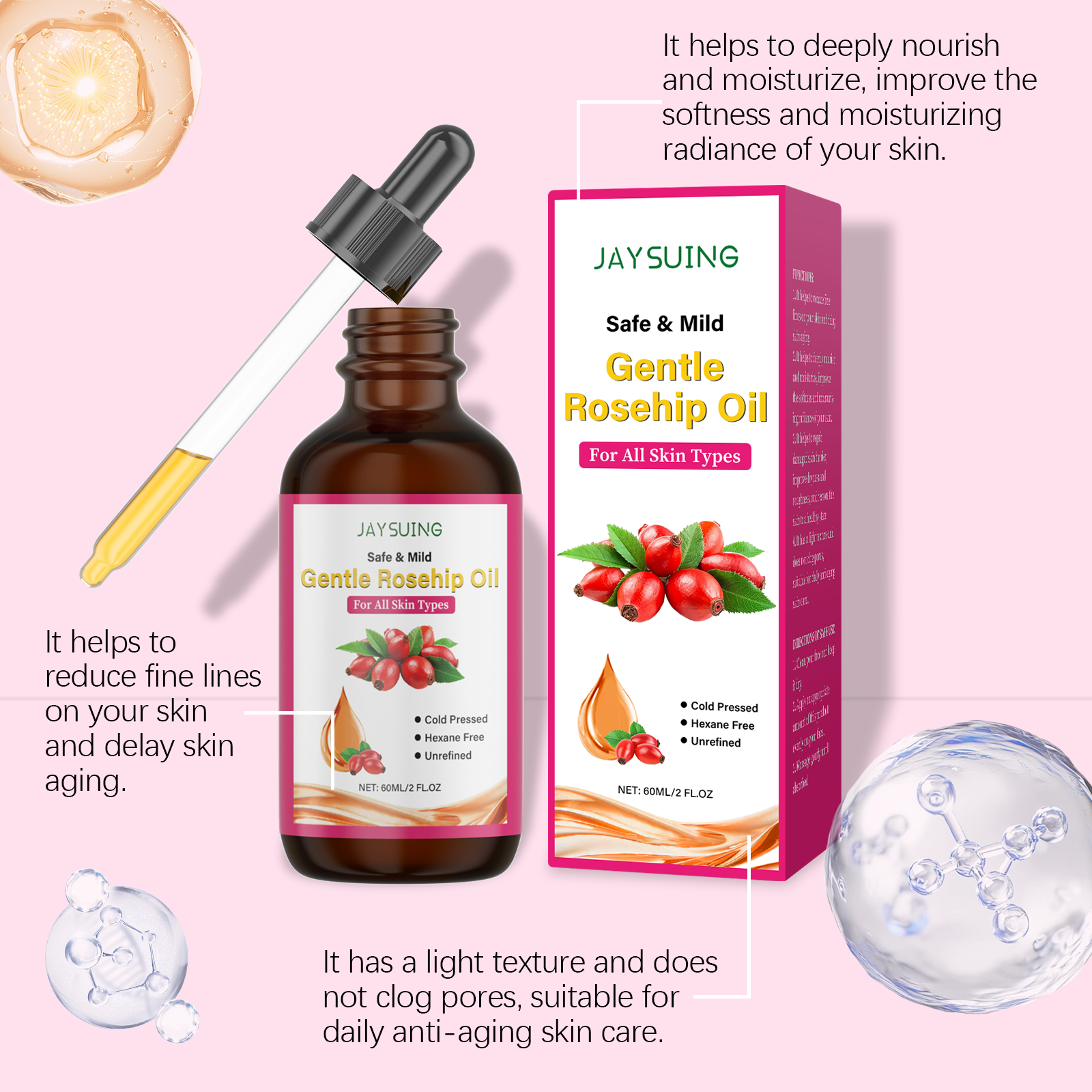 Rosehip Oil for Face Organic A - огляд і ціна Face Oil Rosehip