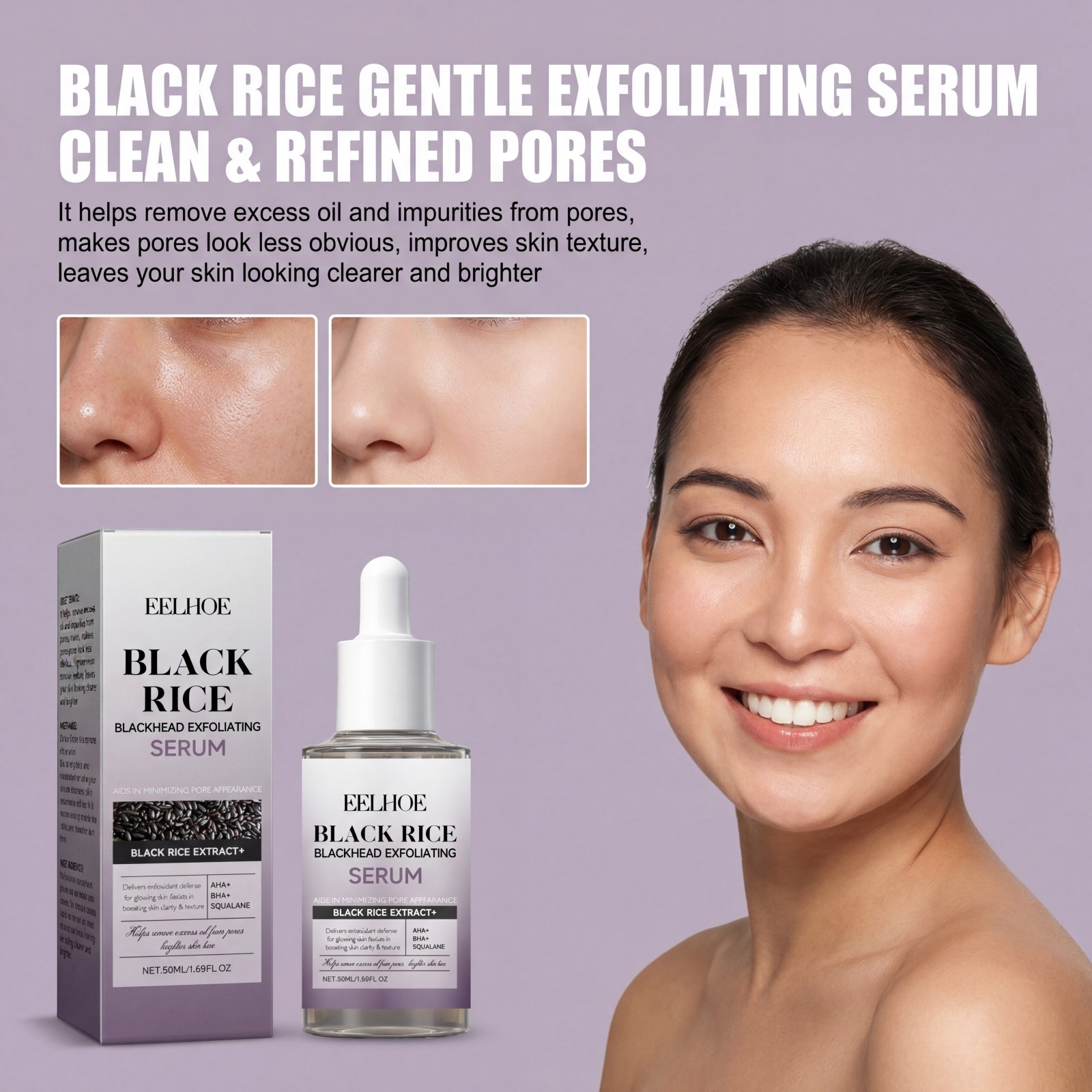 Black Rice Exfoliating Serum G - огляд і ціна Skincare Non Comedogenic