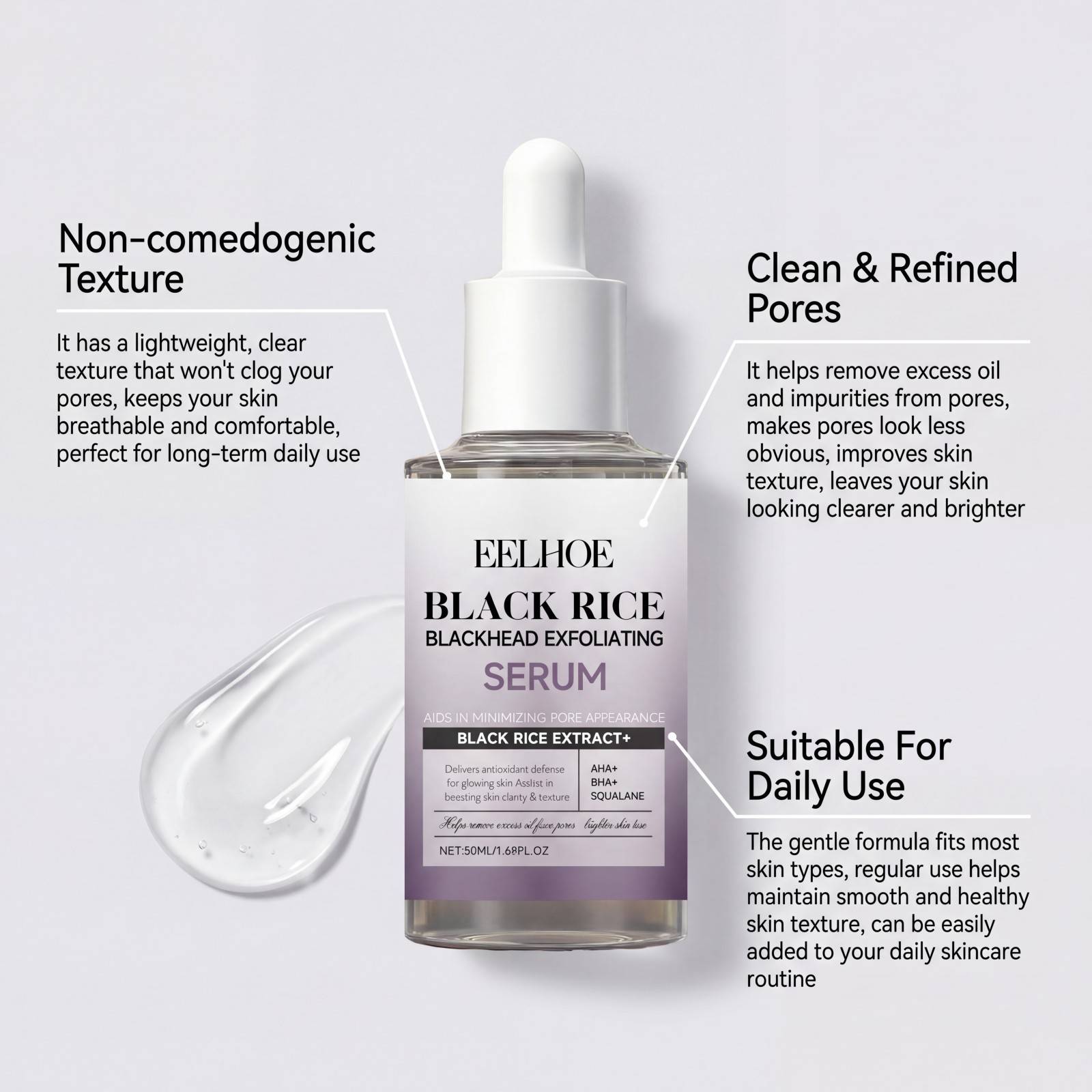 Black Rice Exfoliating Serum G - огляд і ціна Skincare Non Comedogenic