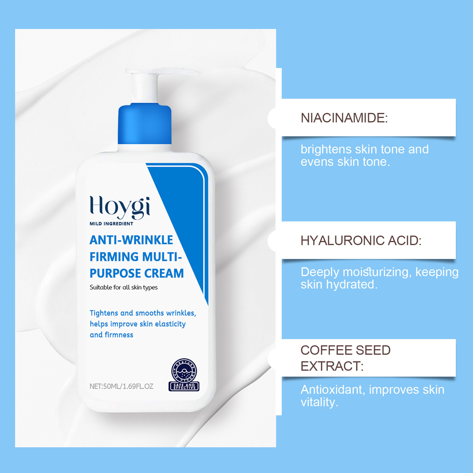 Hyaluronic Acid Cream Shrink P - огляд і ціна Skincare Olay