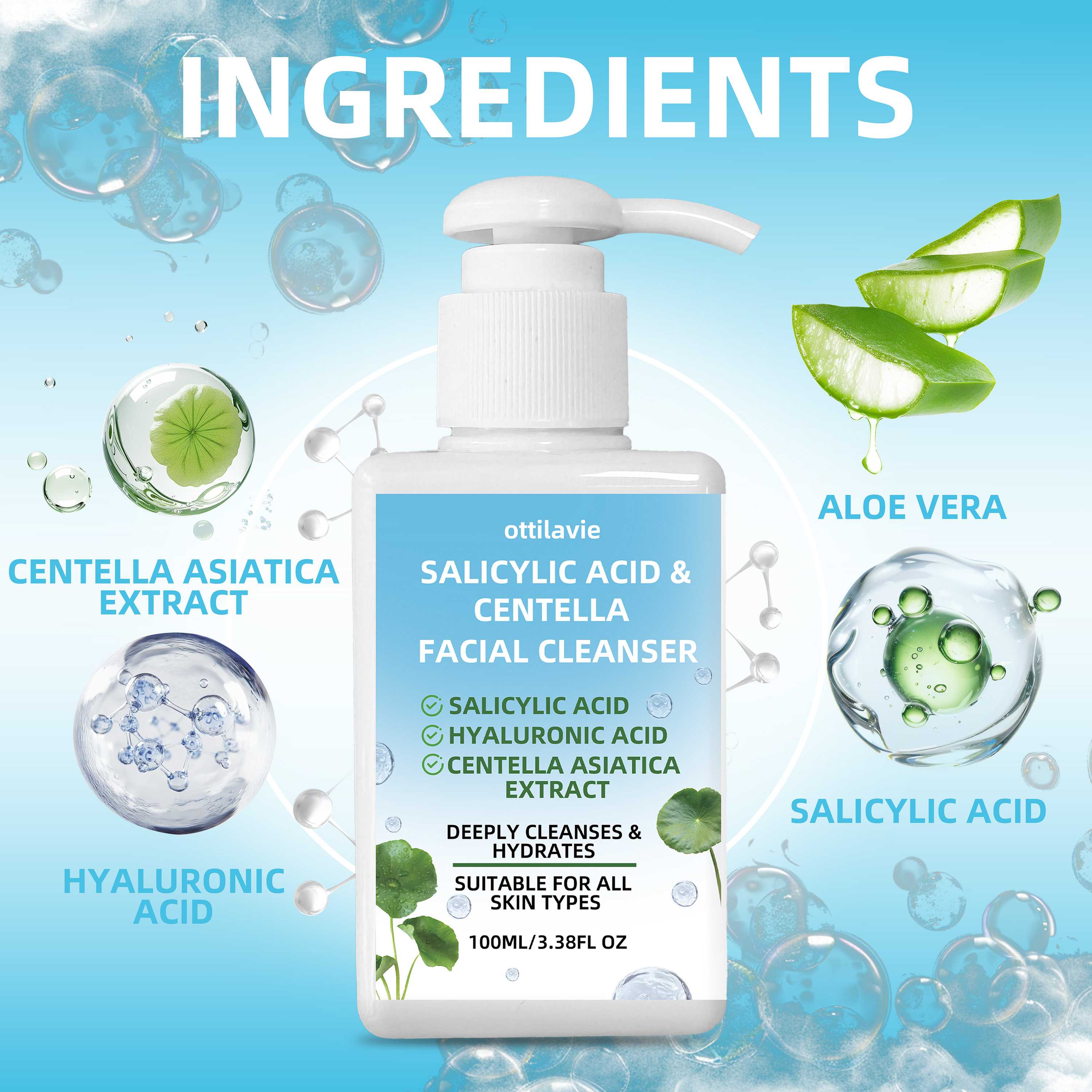 Ottilavie Salicylic Acid & Cen - огляд і ціна Salicylic Acid Cleanser