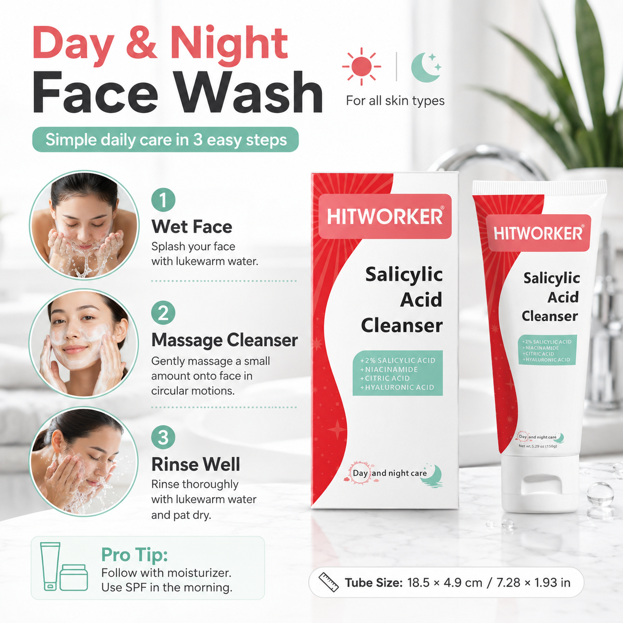 150g Acne Removing Foam Facial - огляд і ціна Salicylic Acid Cleanser