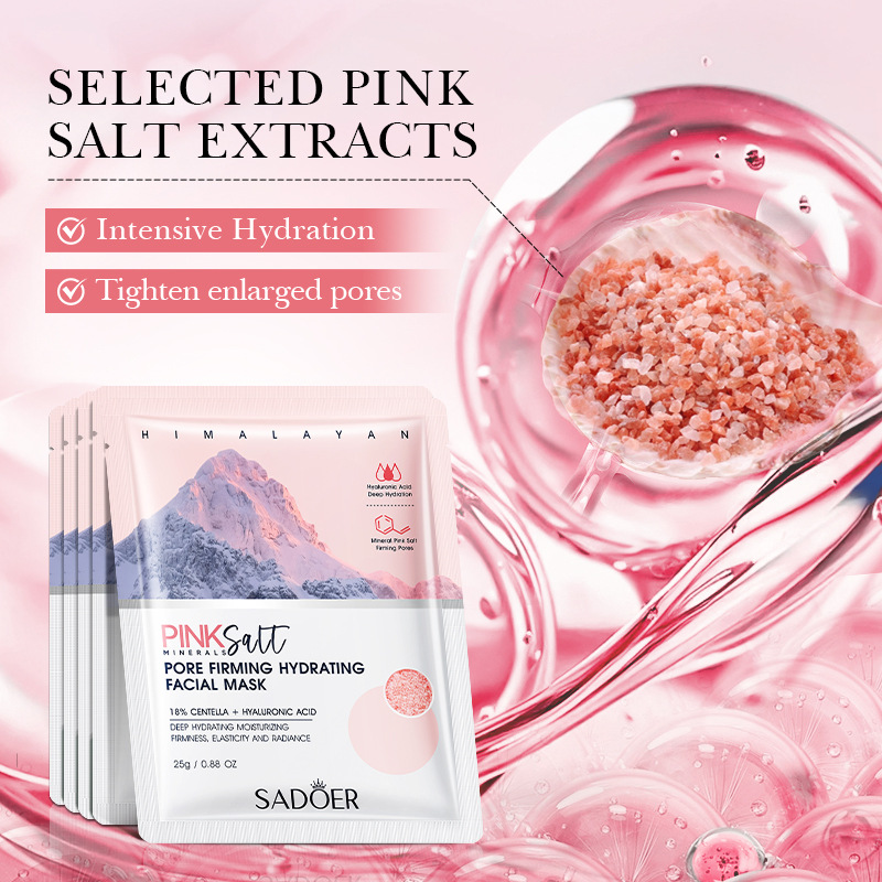 5pcs SADOER Himalayan Pink Sal - огляд і ціна Bentonite Clay Mask