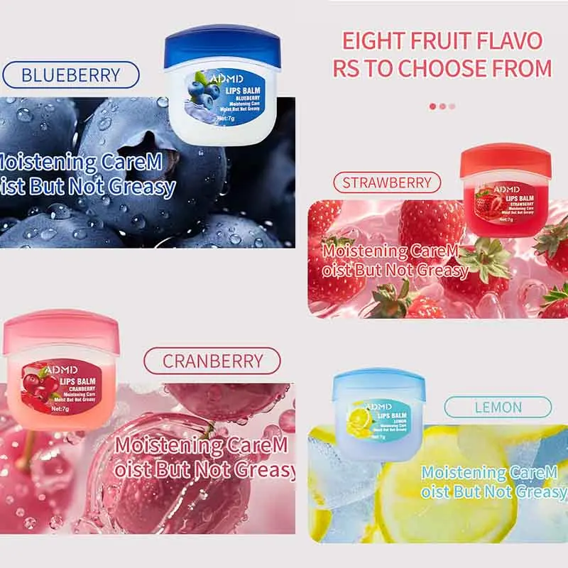 8pcs/box Fruits Lip Balm Sets  - огляд і ціна Skincare Basic