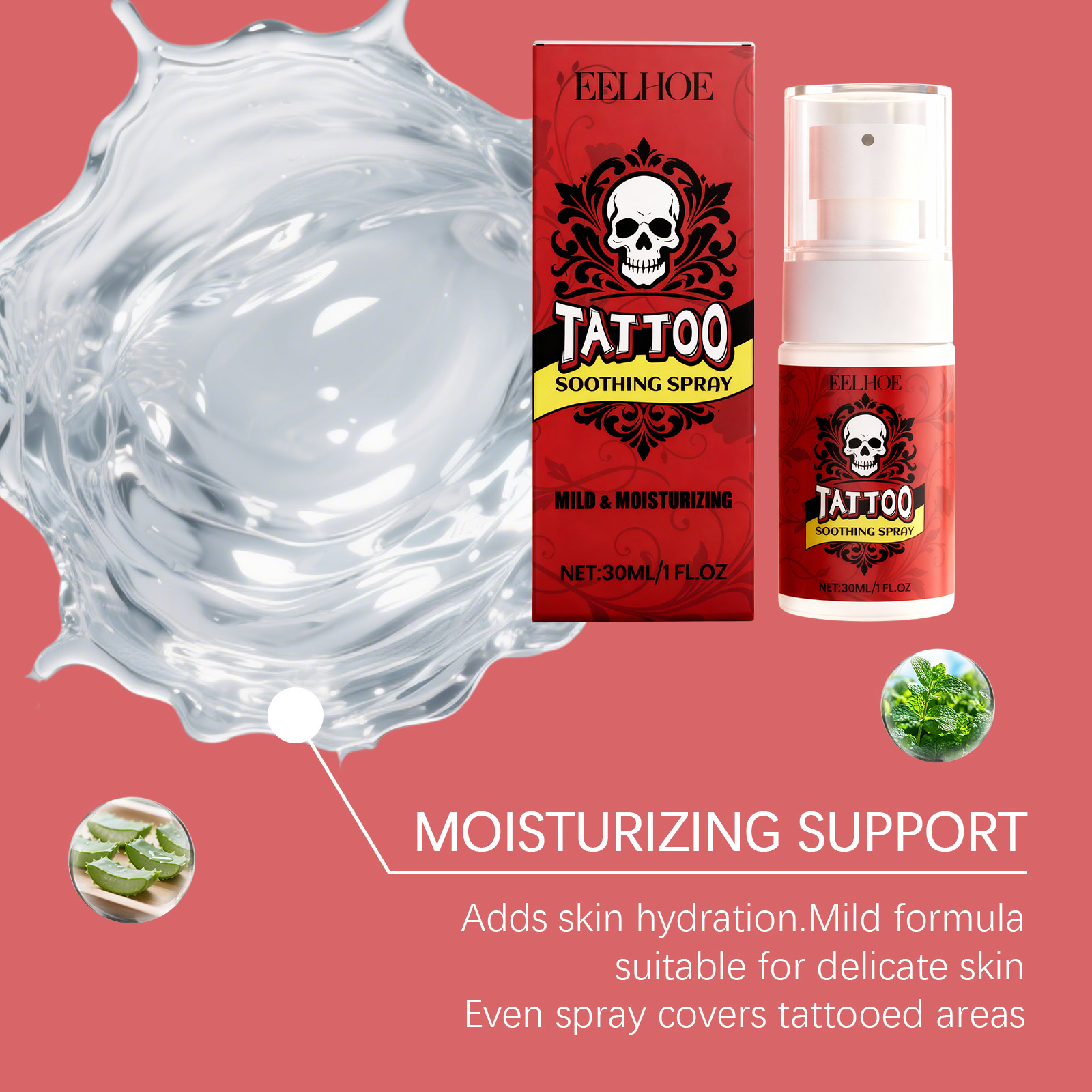 Tattoo Care Spray, Mild Hydrat - огляд і ціна Skincare Basic