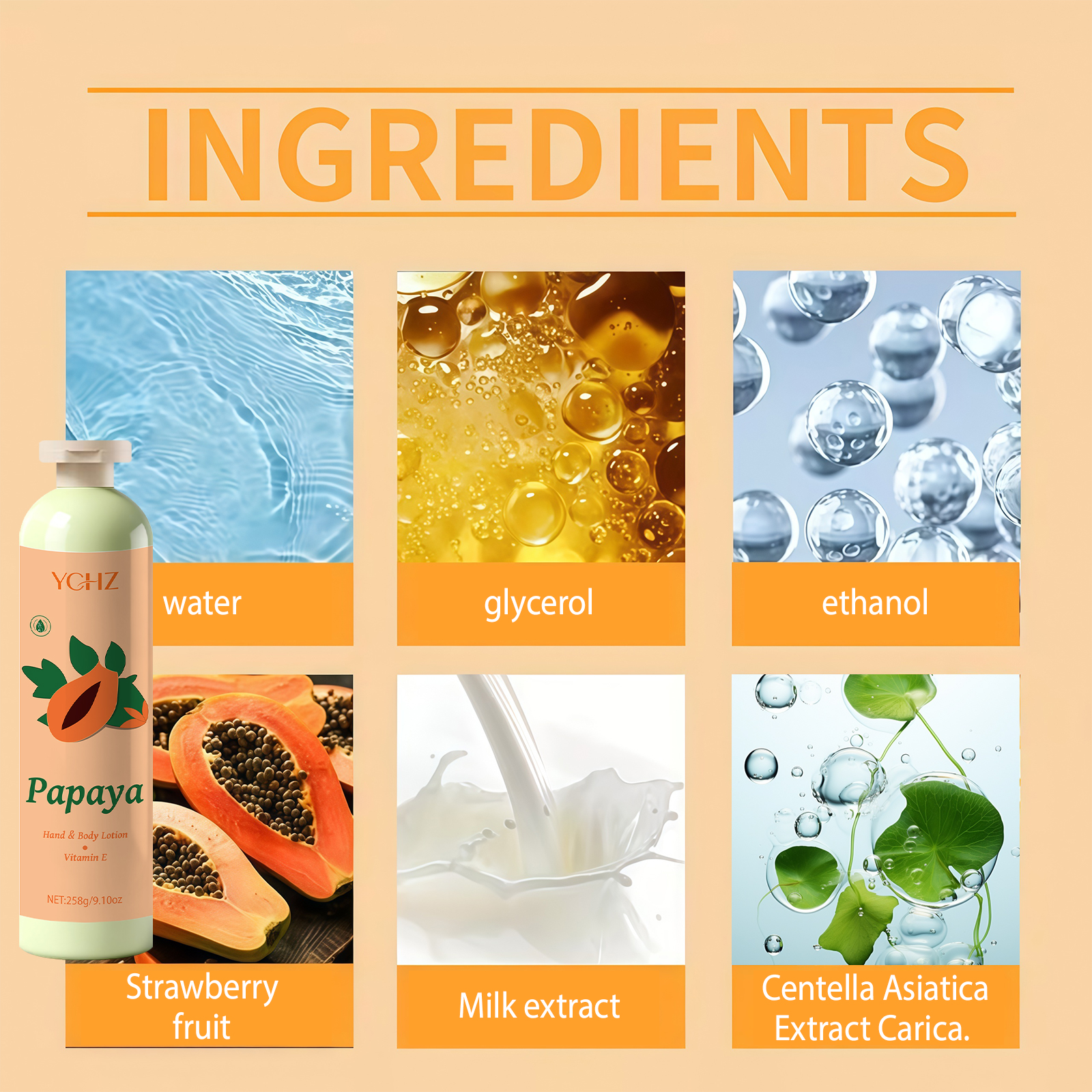 Papaya Extract Vitamin E Moist - огляд і ціна Skincare Basic