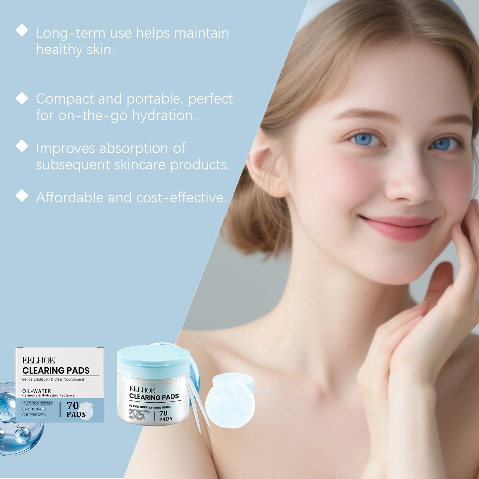 70/140/210/280 Pads Clearing P - огляд і ціна Salicylic Acid Cleanser