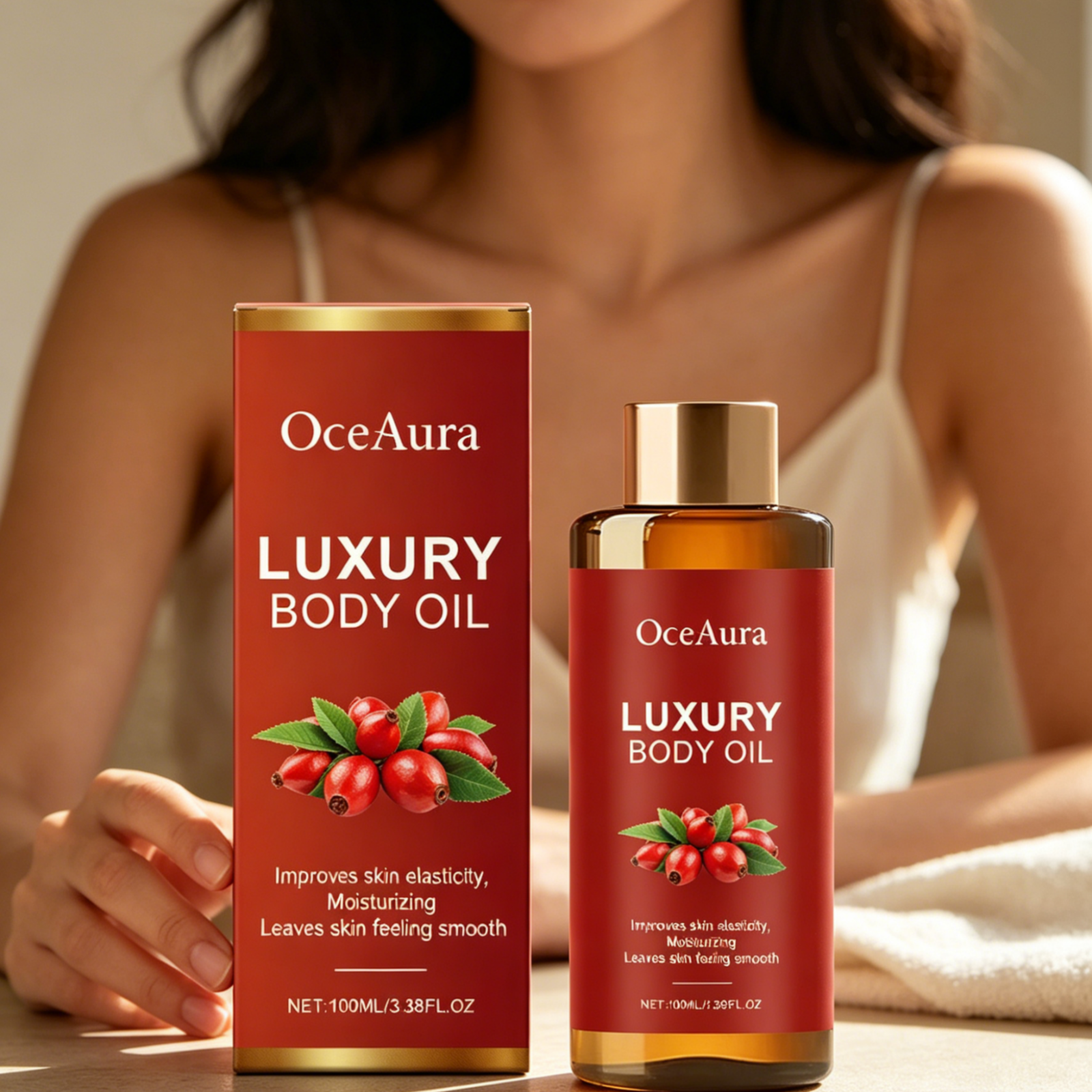OceAura Luxury Body Oils Deep  - огляд і ціна Face Oil Rosehip