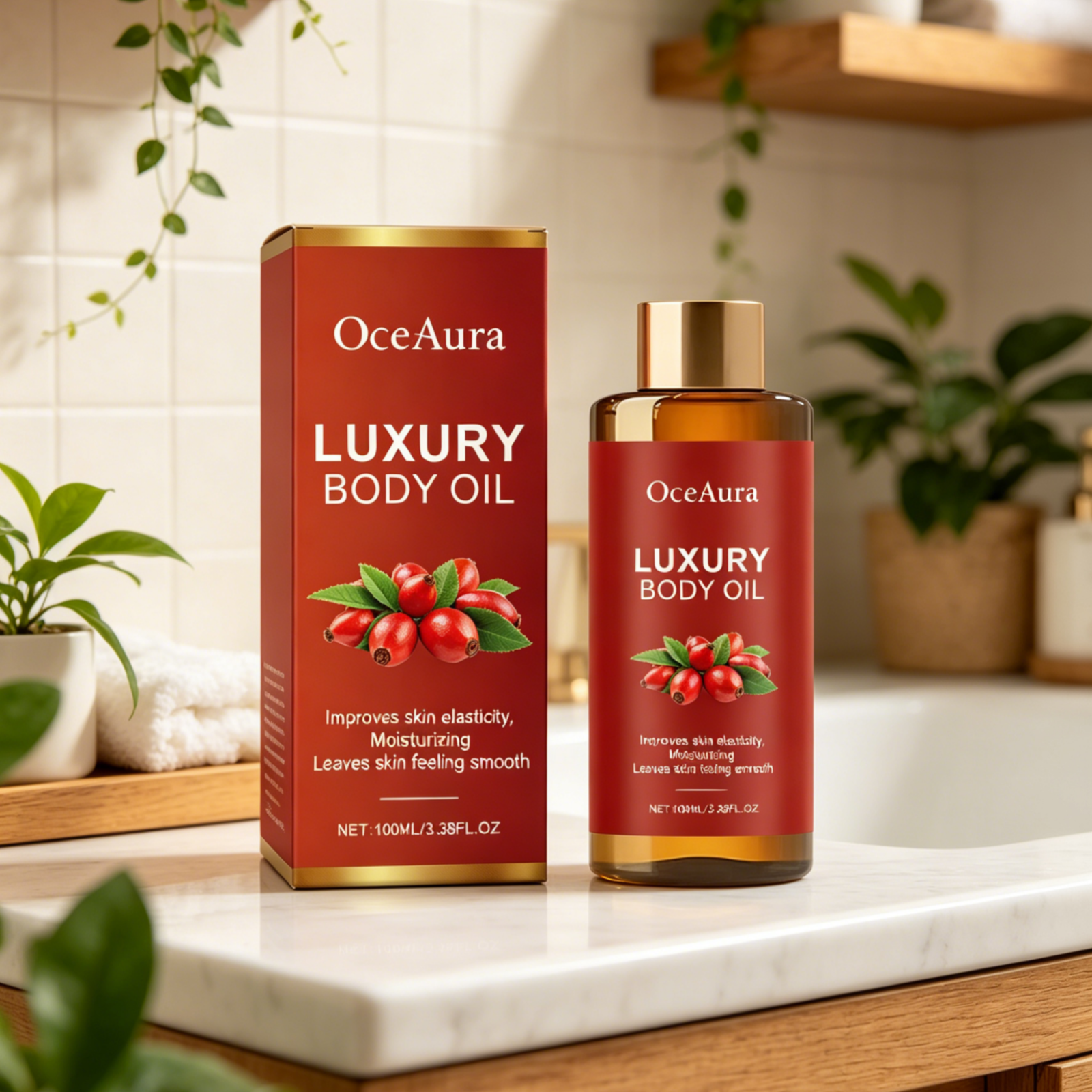 OceAura Luxury Body Oils Deep  - огляд і ціна Face Oil Rosehip