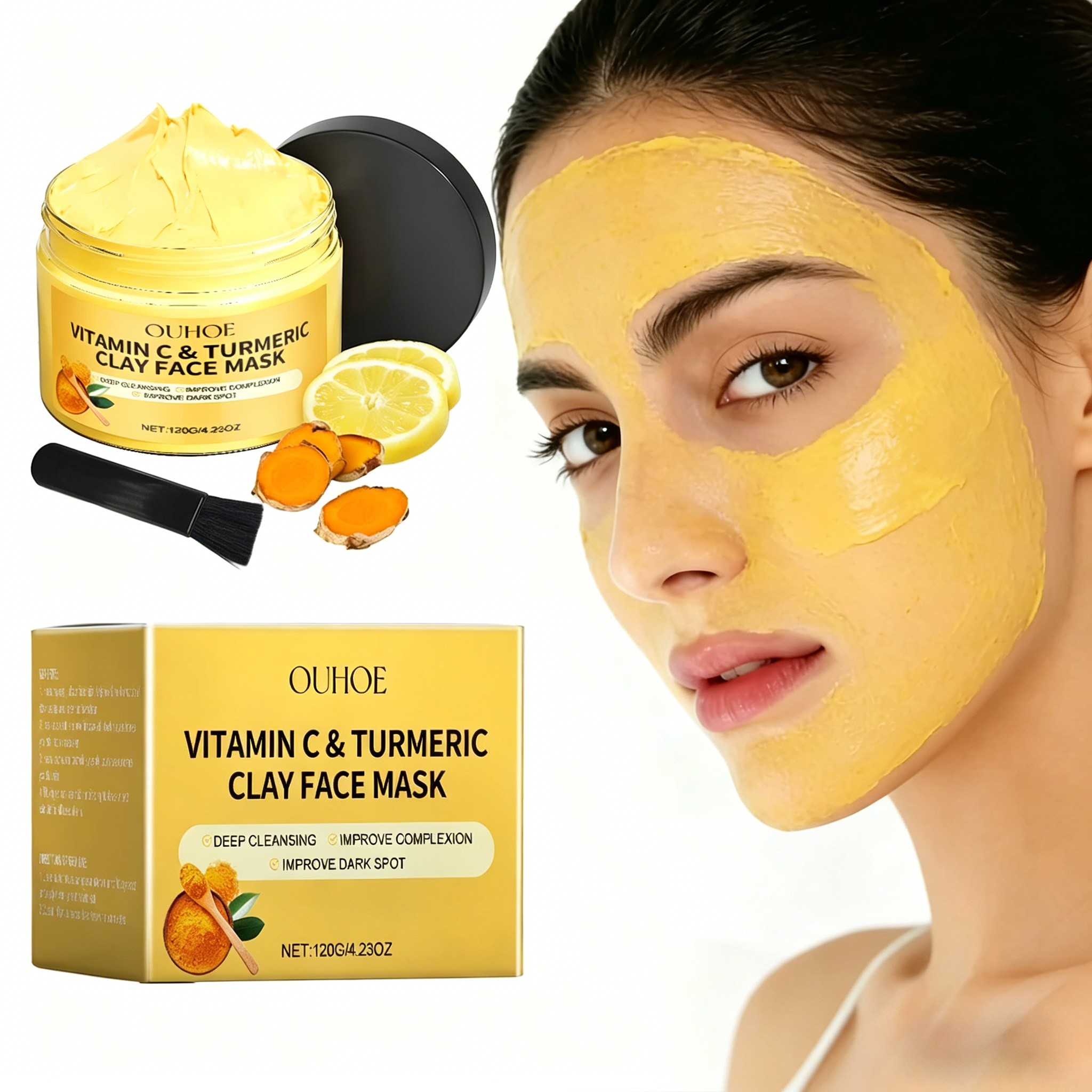 Turmeric Vitamin C Facial Mask - огляд і ціна Bentonite Clay Mask