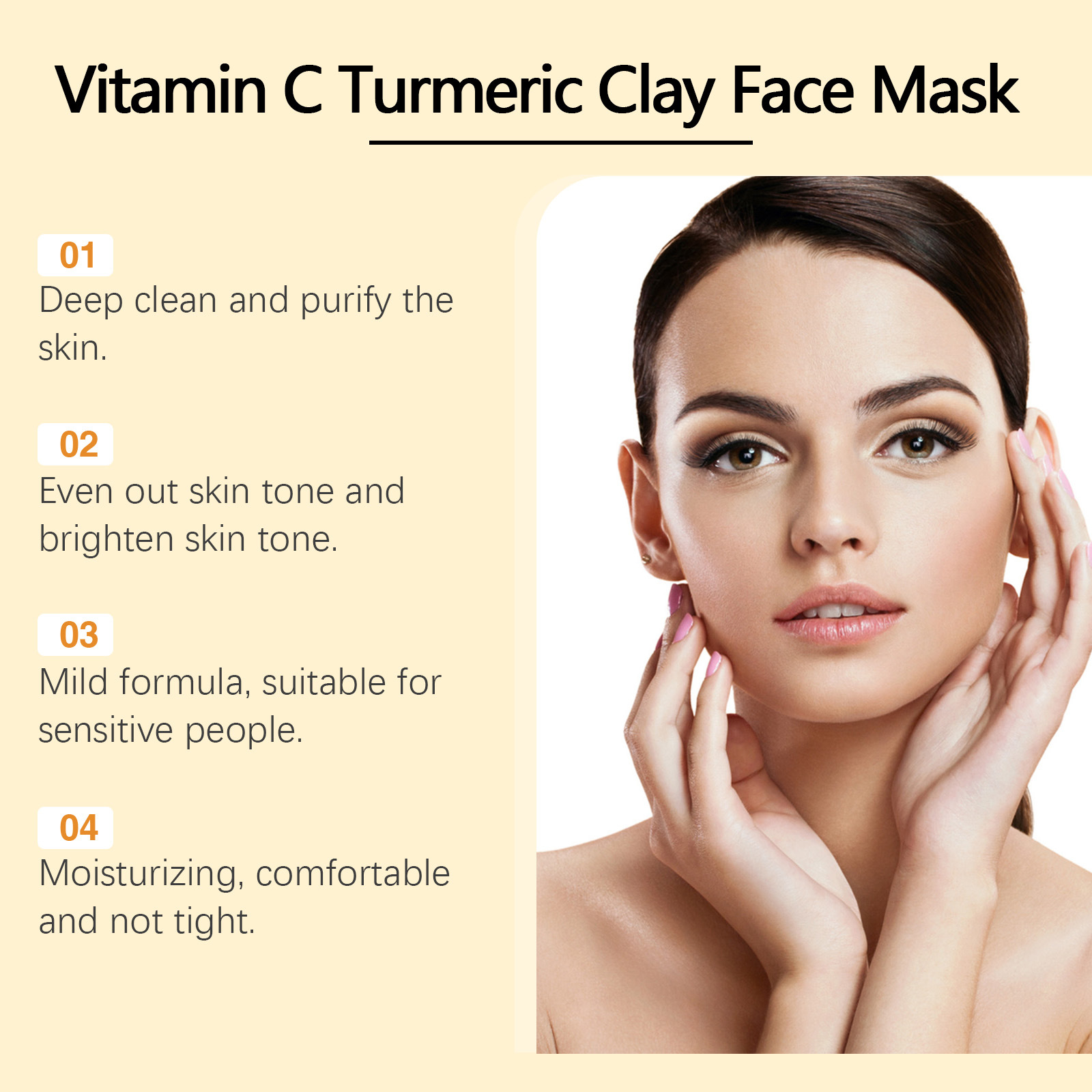 Turmeric Vitamin C Facial Mask - огляд і ціна Bentonite Clay Mask