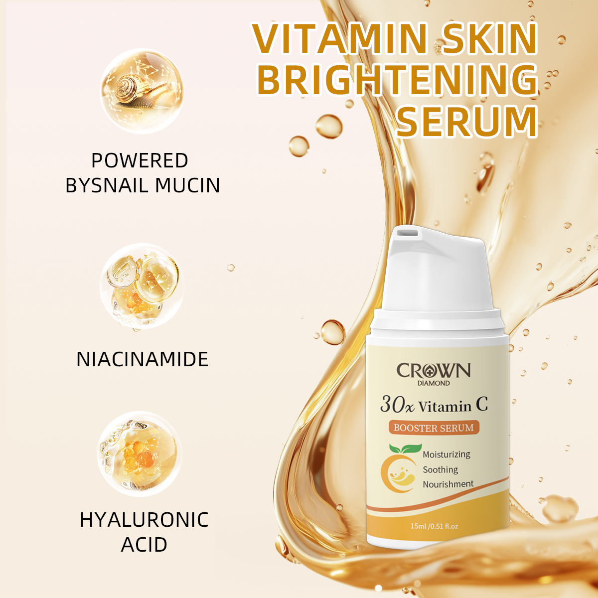 0X Vitamin C Serum Soothing Br - огляд і ціна Skincare Non Comedogenic