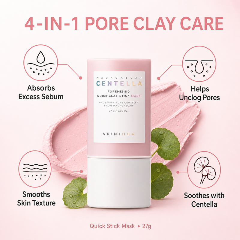Korean Skincare Centella Porem - огляд і ціна Bentonite Clay Mask