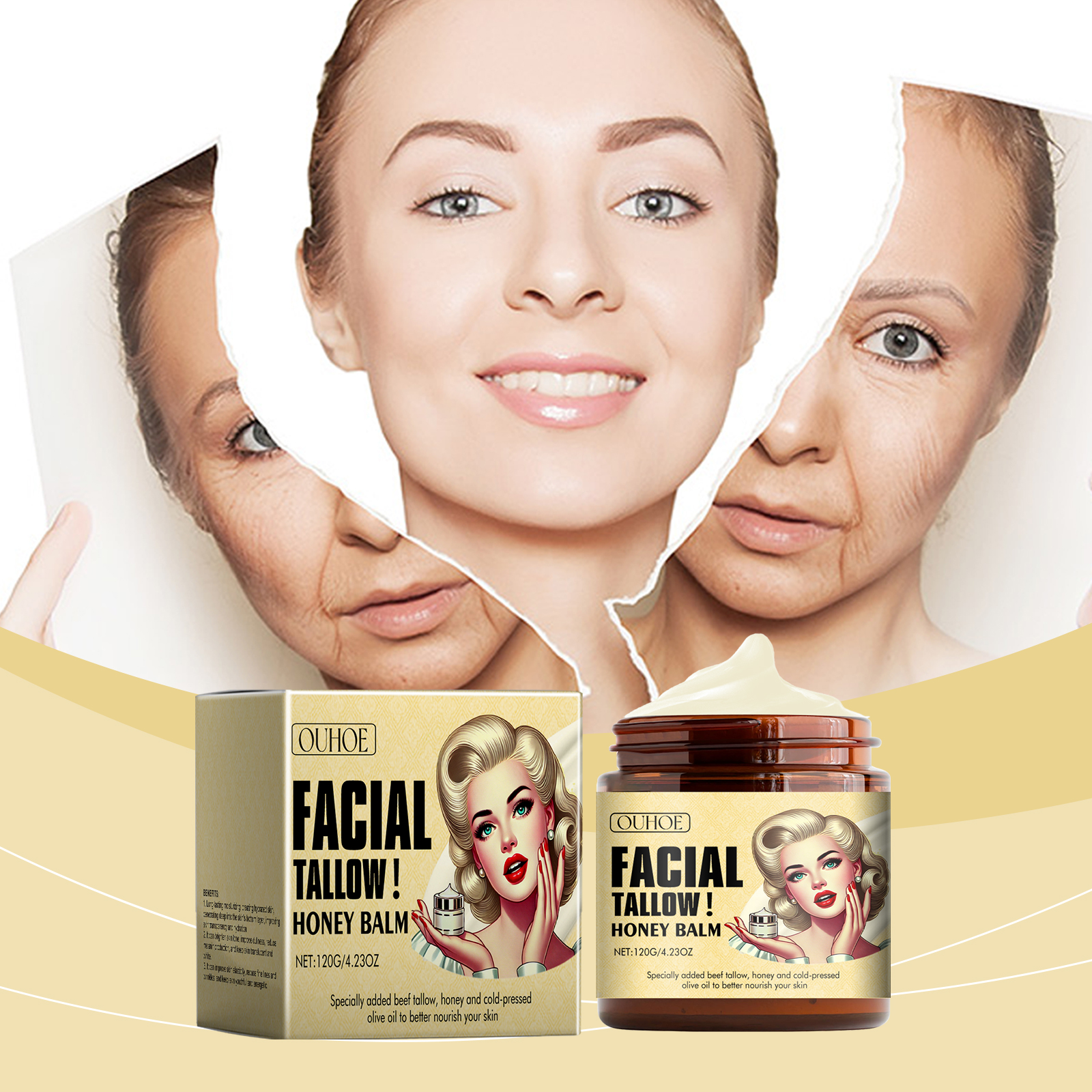 Grass-Fed Tallow Honey Balm Or - огляд і ціна Skincare Non Comedogenic