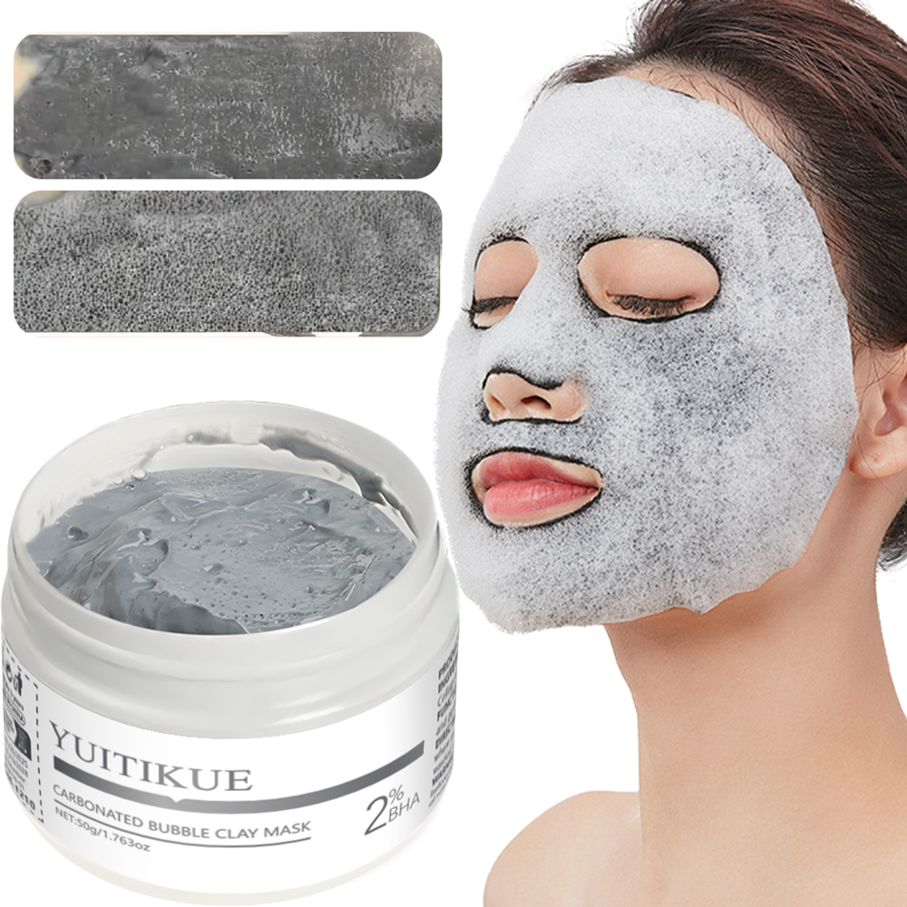 YUITIKUE Bubble Face Mask Blac - огляд і ціна Bentonite Clay Mask