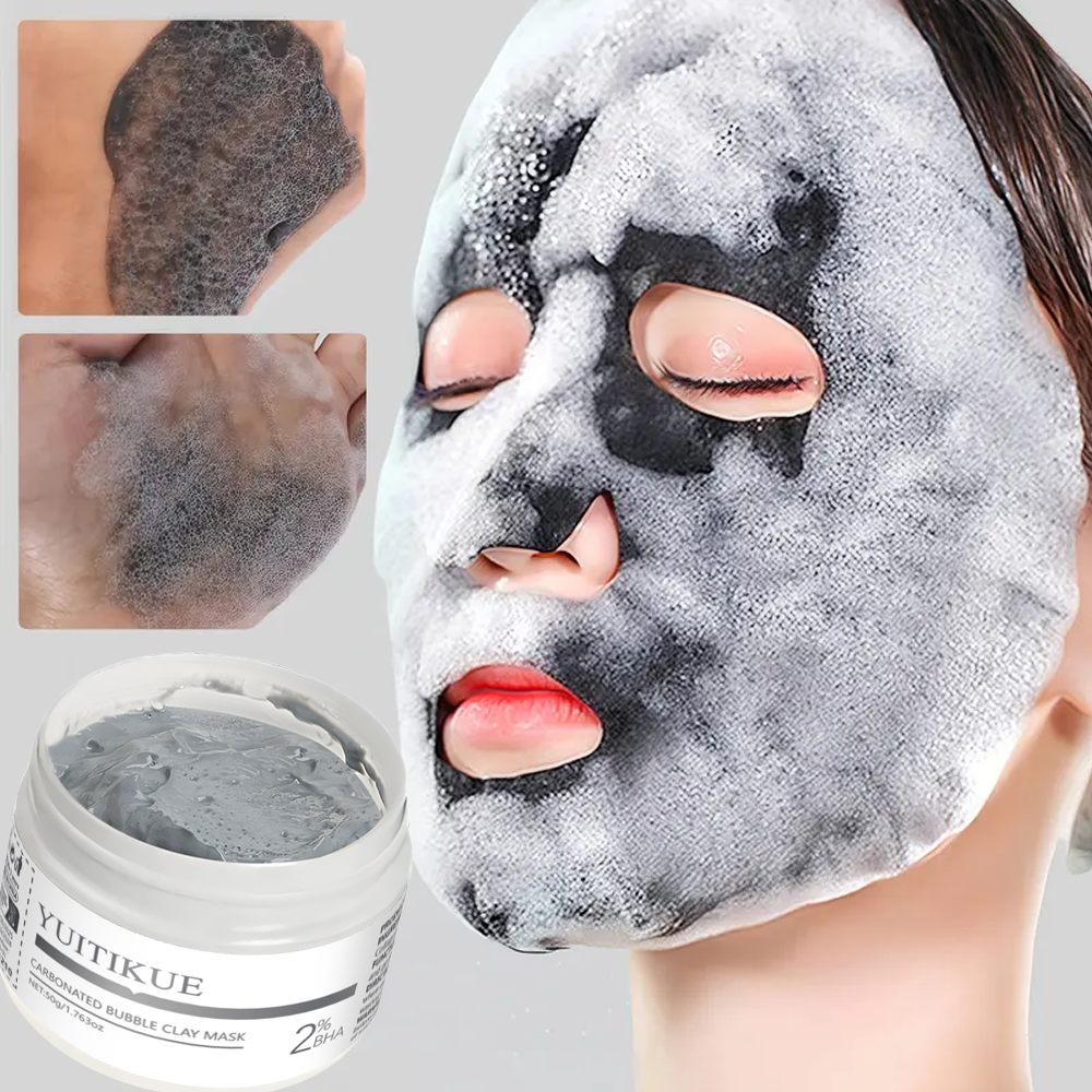 YUITIKUE Bubble Face Mask Blac - огляд і ціна Bentonite Clay Mask