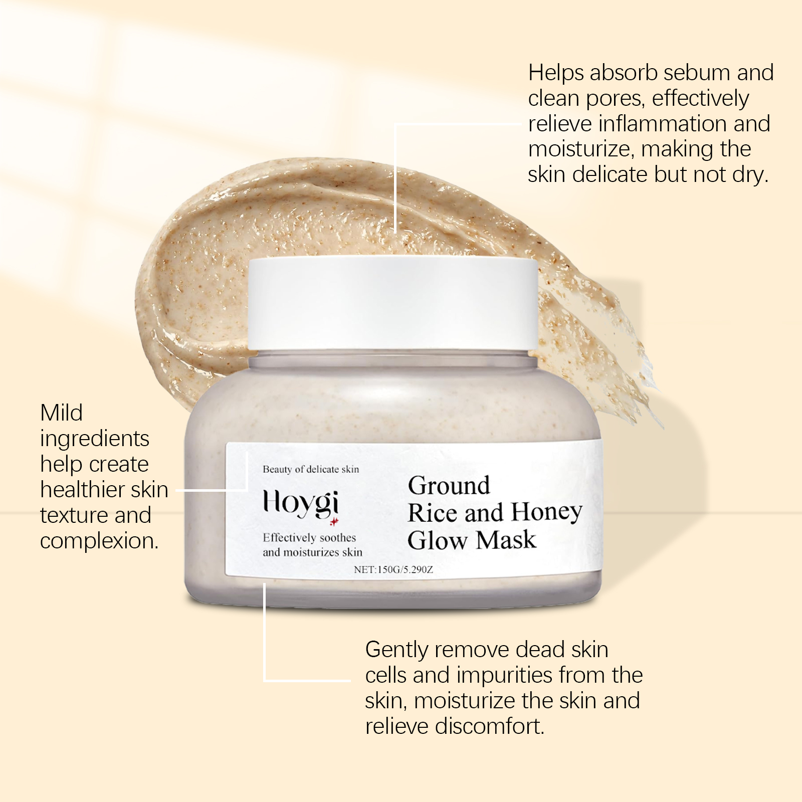 Rice&Honey Moisturizing&Bright - огляд і ціна Bentonite Clay Mask